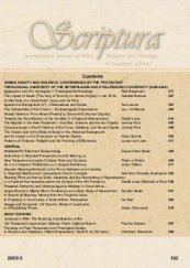 Scriptura-国际南部非洲圣经宗教与神学杂志
